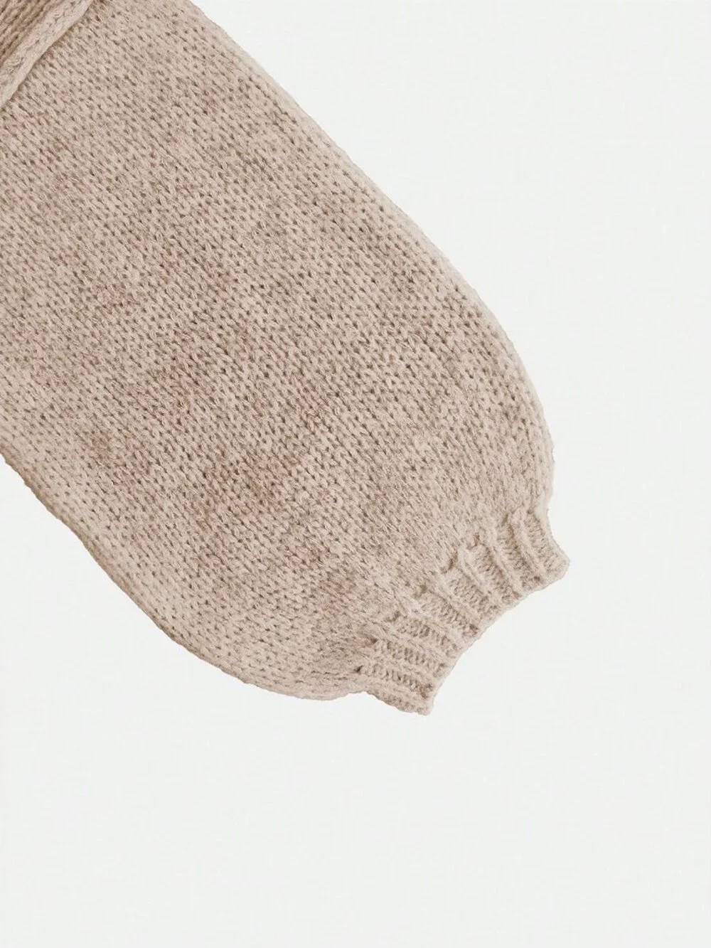 Khaki Casual Women's Loose Sweater